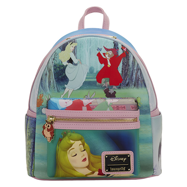Disney Loungefly Mini Sac A Dos Belle au Bois Dormant / Sleeping Beauty Princess Scene 