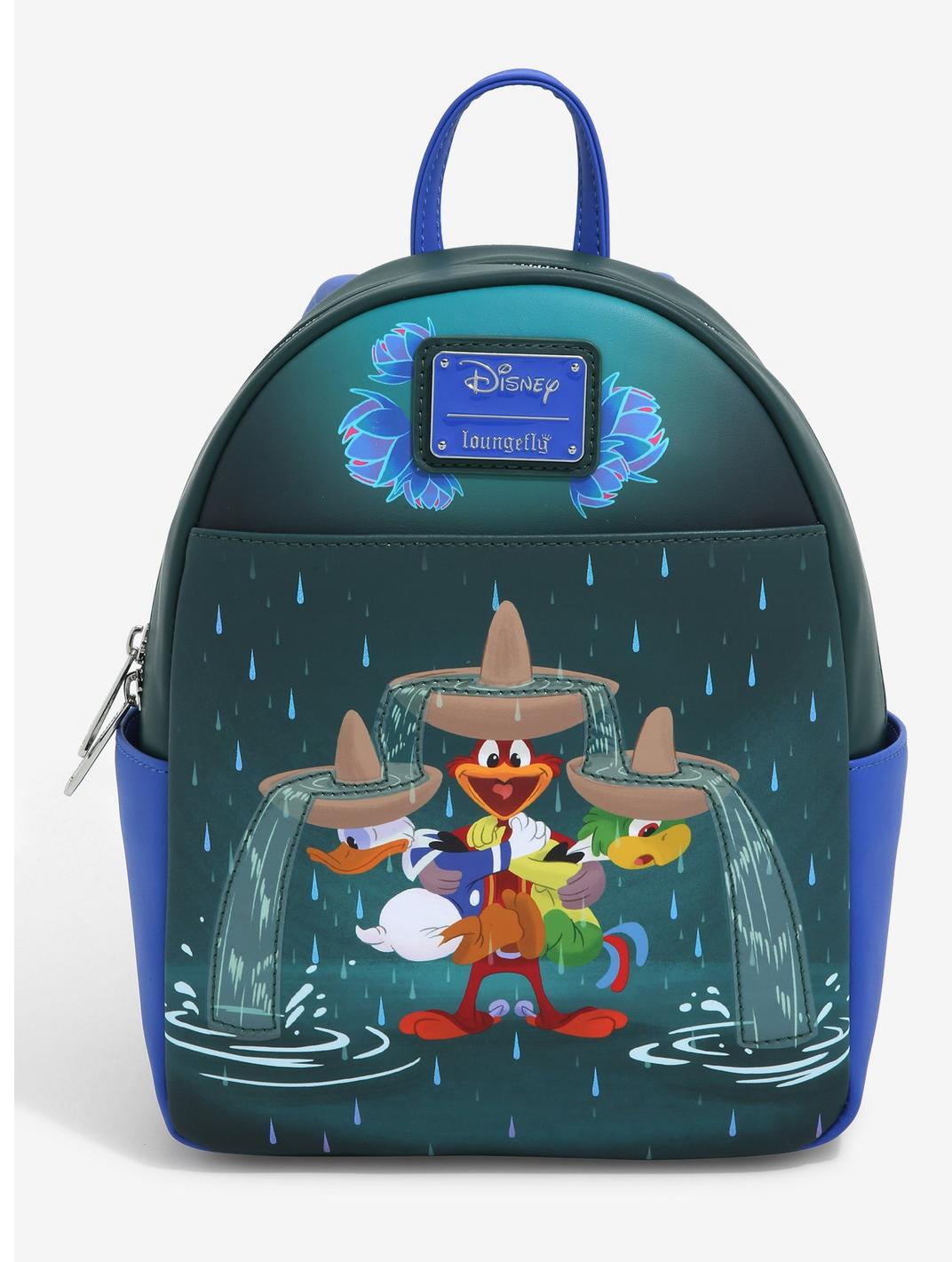ID9 - Disney Loungefly Mini Sac A Dos Trois Caballeros Fountain Exclu