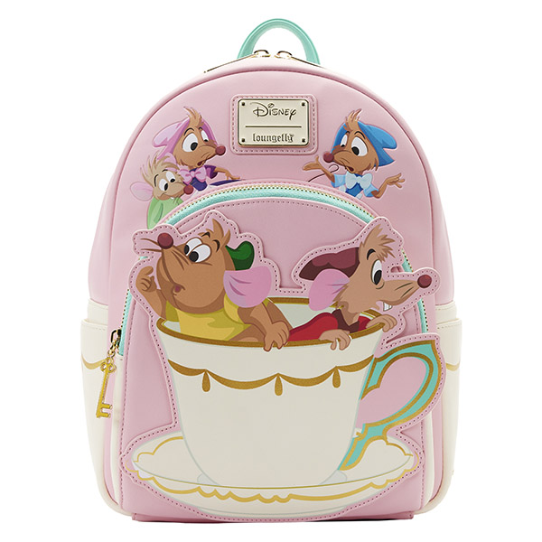 Disney Loungefly Mini Sac A Dos Cendrillon / Cinderella Gus Gus And Jack Teacup 