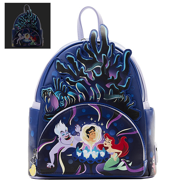 Disney Loungefly Mini Sac A Dos Petite Sirene / Little Mermaid Ursula Lair 