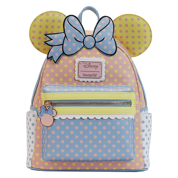 Disney Loungefly Mini Sac A Dos Minnie Pastel Color Block Dots 