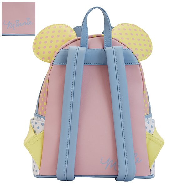 Disney Loungefly Mini Sac A Dos Minnie Pastel Color Block Dots 