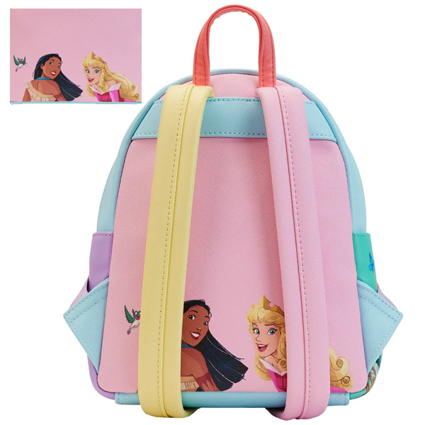 Disney Loungefly Mini Sac A Dos Princess Collage Triple Pocket 
