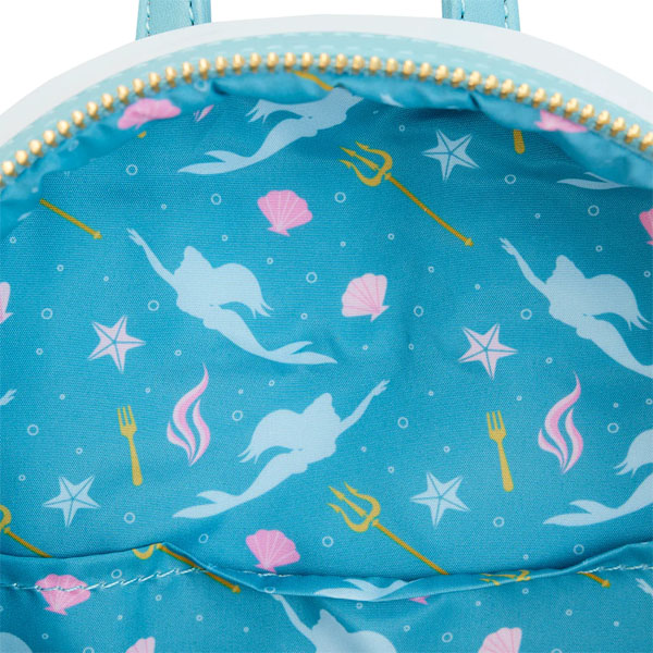 Disney Loungefly Mini Sac A Dos Petite Sirene / Little Mermaid Tritons Gift 