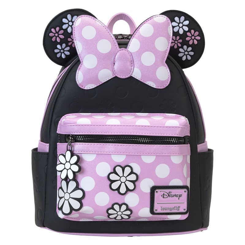 Disney Loungefly Mini Sac A Dos Minnie Floral Rock The Dots