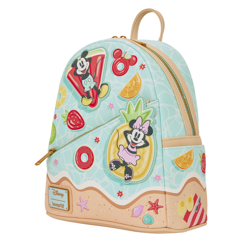 Disney Loungefly Mini Sac A Dos Mickey & Minnie Beach Fun