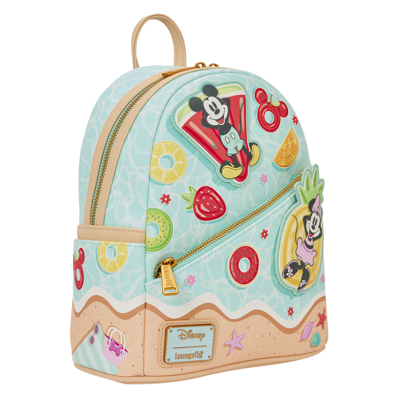 Disney Loungefly Mini Sac A Dos Mickey & Minnie Beach Fun
