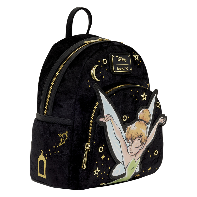 Disney Loungefly Mini Sac A Dos Tinker Bell Pixie Dust Velvet