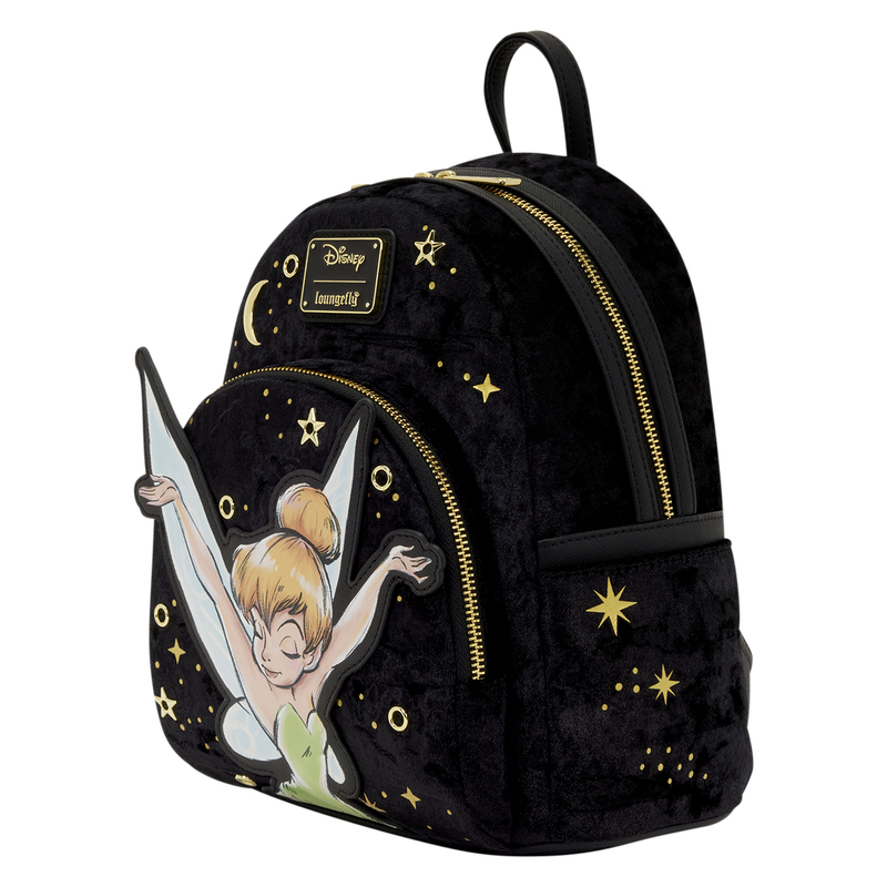 Disney Loungefly Mini Sac A Dos Tinker Bell Pixie Dust Velvet