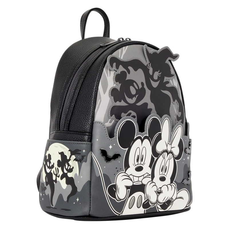 Disney Loungefly Mini Sac A Dos Mickey & Minnie Ghost Light Up Glow