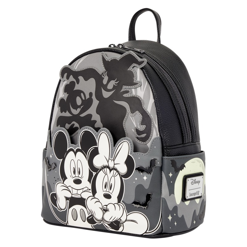 Disney Loungefly Mini Sac A Dos Mickey & Minnie Ghost Light Up Glow