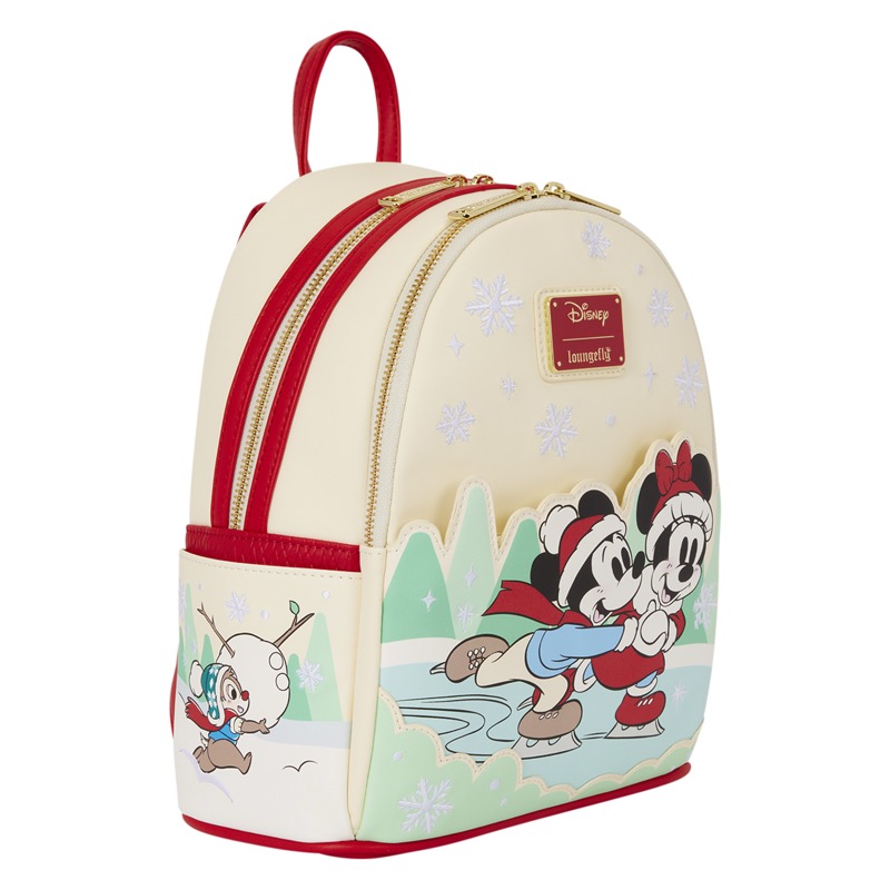 Disney Loungefly Mini Sac A Dos Mickey & Friends Ice Skating 