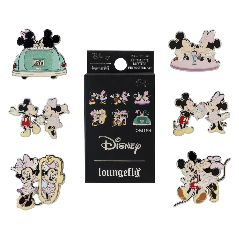 Disney Loungefly Mystery Box Pins Mickey & Minnie Date Night Asst 12pcs 