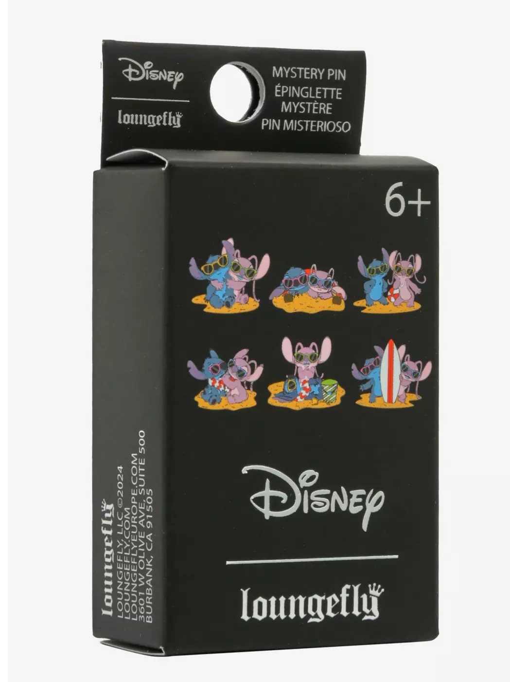 Disney Loungefly Mystery Box Pins Stitch And Angel Beach Scene Asst 12pcs