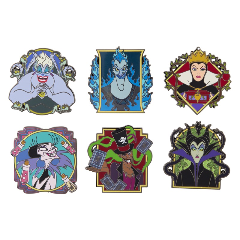 Disney Loungefly Mystery Box Pins Villains Asst 12pcs