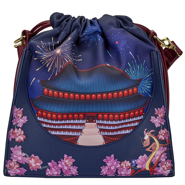 Disney Loungefly Sac A Main Mulan Castle Cinch Sack 