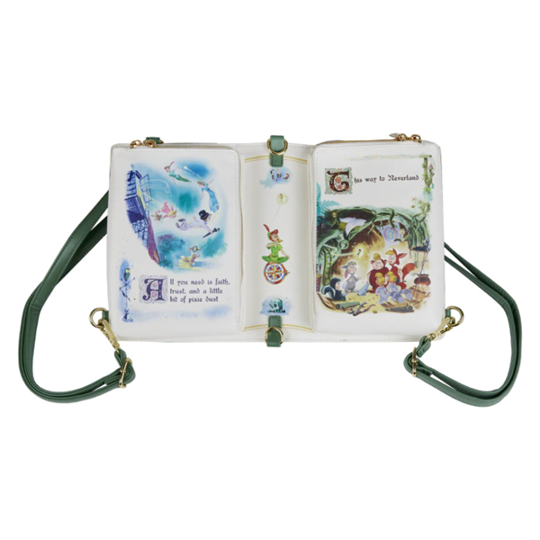 Disney Loungefly Convertible Sac A Dos Peter Pan Book Series 