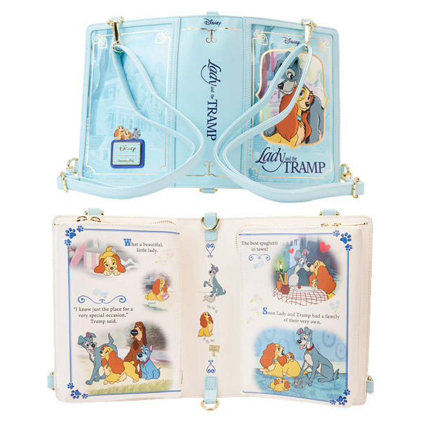 Disney Loungefly Sac A Main Lady And The Tramp Classic Book Convertible 