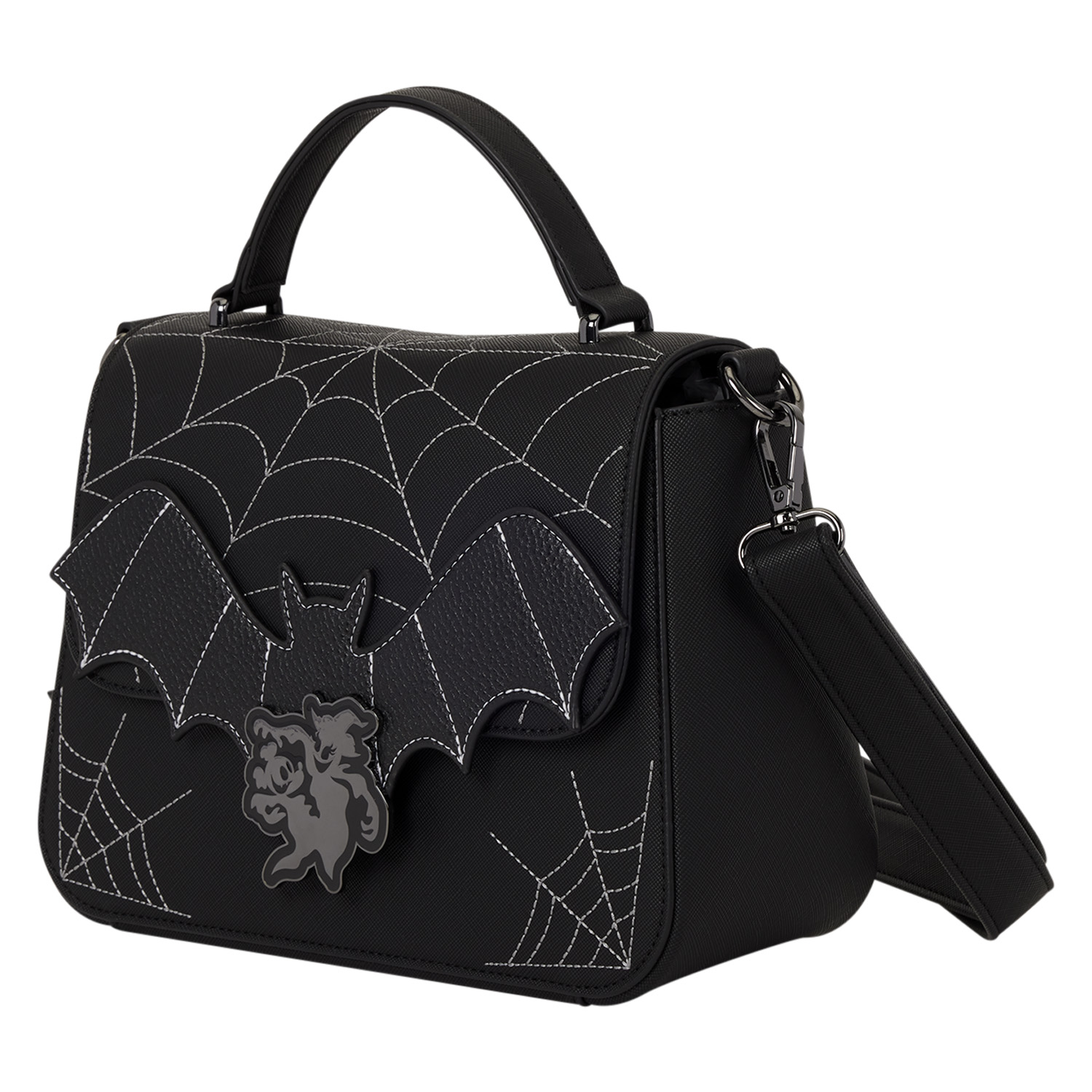 Disney Loungefly Sac A Main Mickey & Minnie Spiderweb And Bats