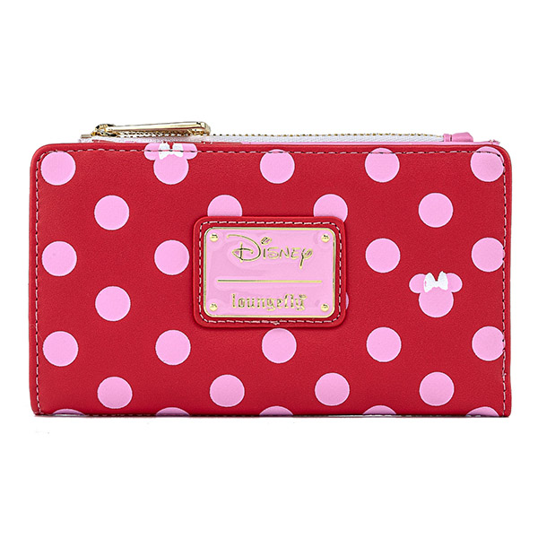 Disney Loungefly Portefeuille Minnie Mouse Pink Polka Dot