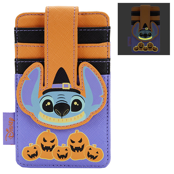 Disney Loungefly Porte Carte Lilo And Stitch Halloween Candy 