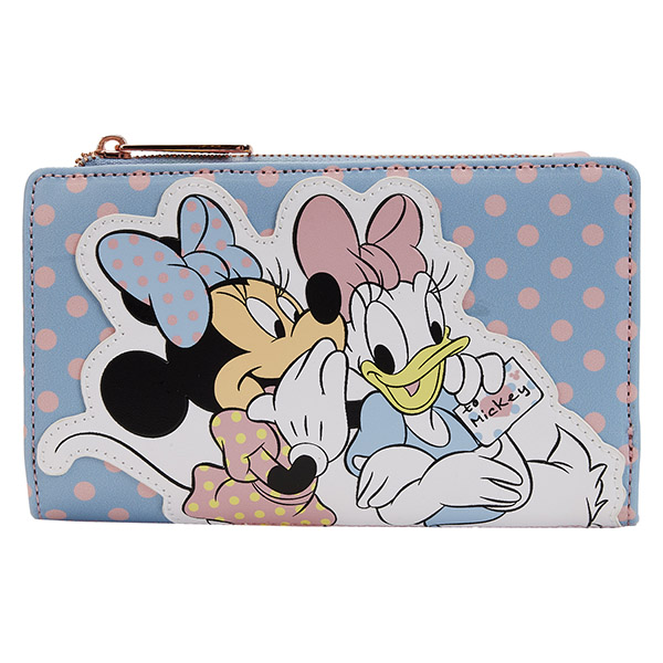 Disney Loungefly Portefeuille Minnie Daisy Pastel Color Block Dots 