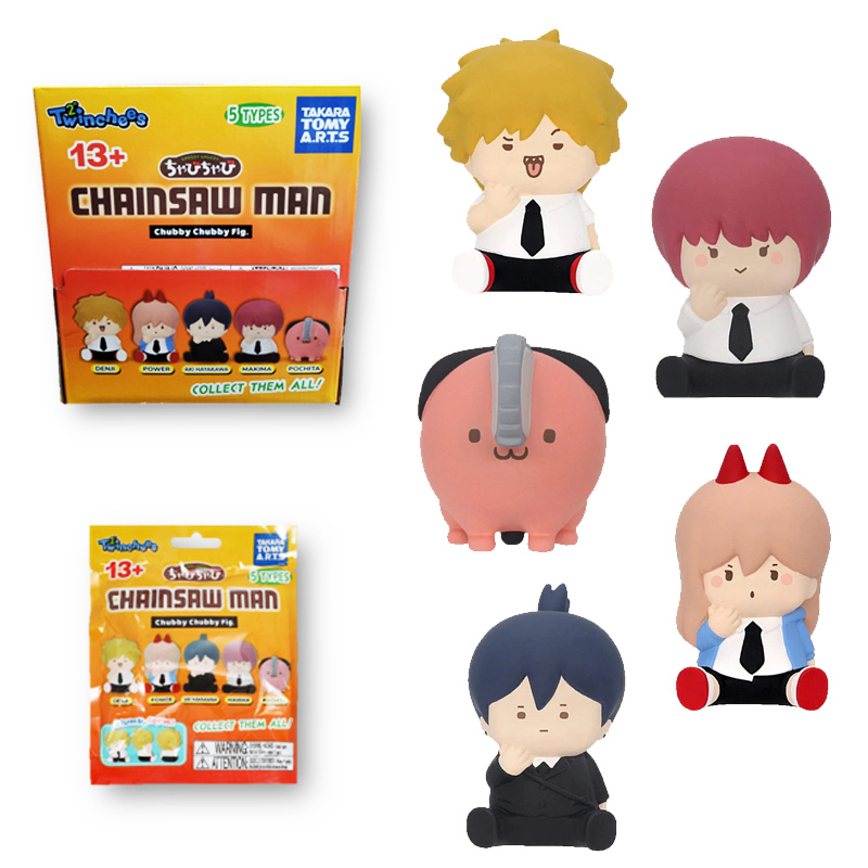 Twinchees Chainsaw Man Chubby Chubby Figures Asst x24