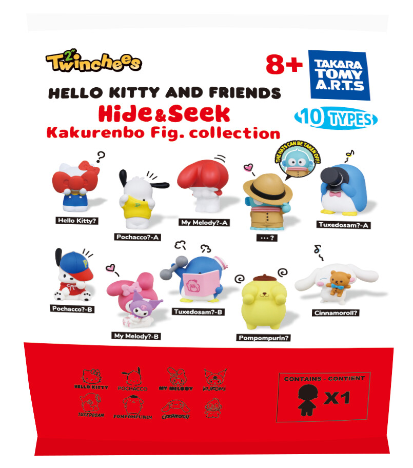 Twinchees Hello Kitty & Friends Hide & Seek - W5 Asst 24pcs