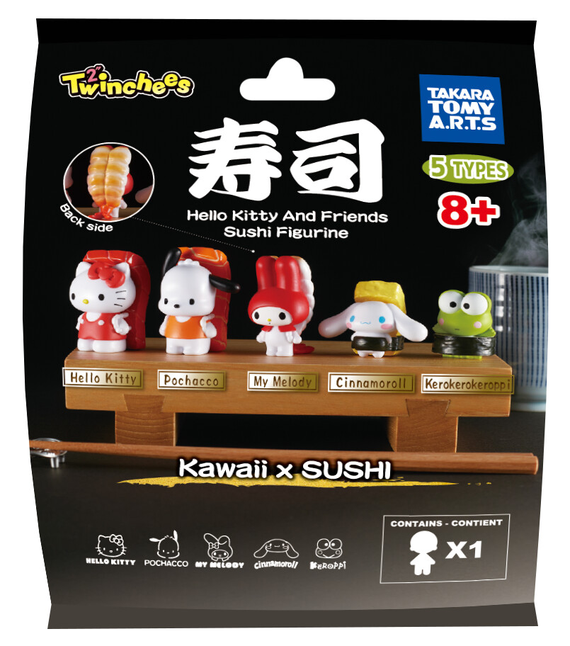Twinchees Hello Kitty & Friends I Love Sushi - W5 Asst 25pcs