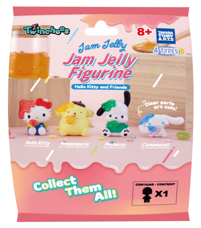 Twinchees Hello Kitty & Friends Jam Jelly Figurines W6 Asst 24pcs