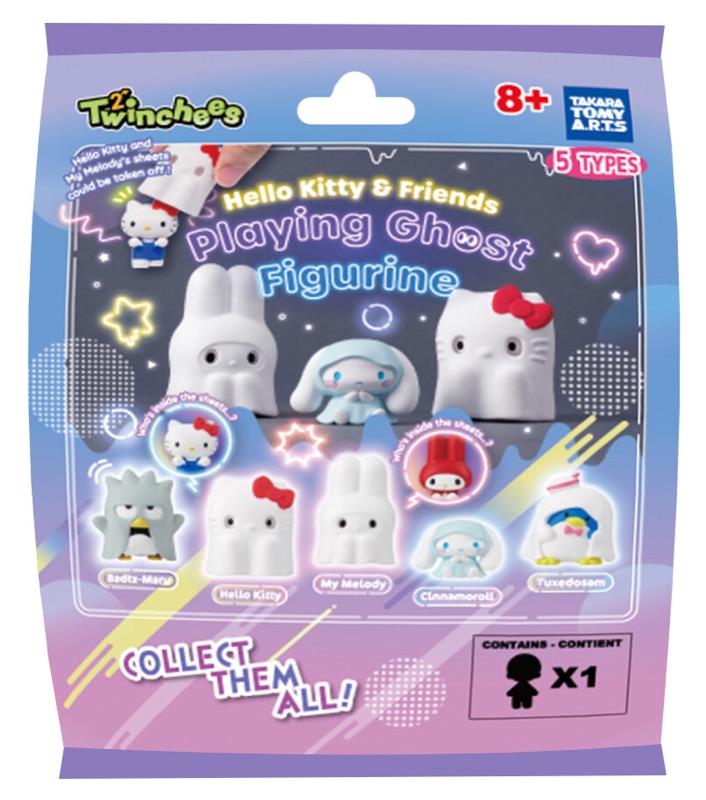 Twinchees Figurines Hello Kitty & Friends Jouons Aux Fantômes W8 Asst 24pcs