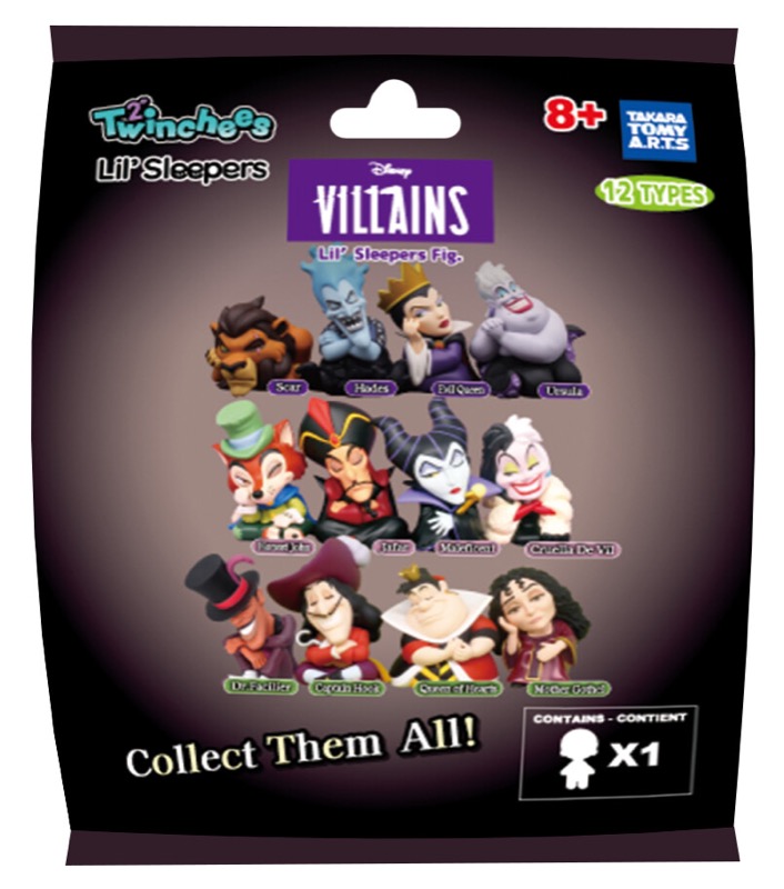 Twinchees Figurines Disney  'Les Méchants'  W8 Asst 24pcs
