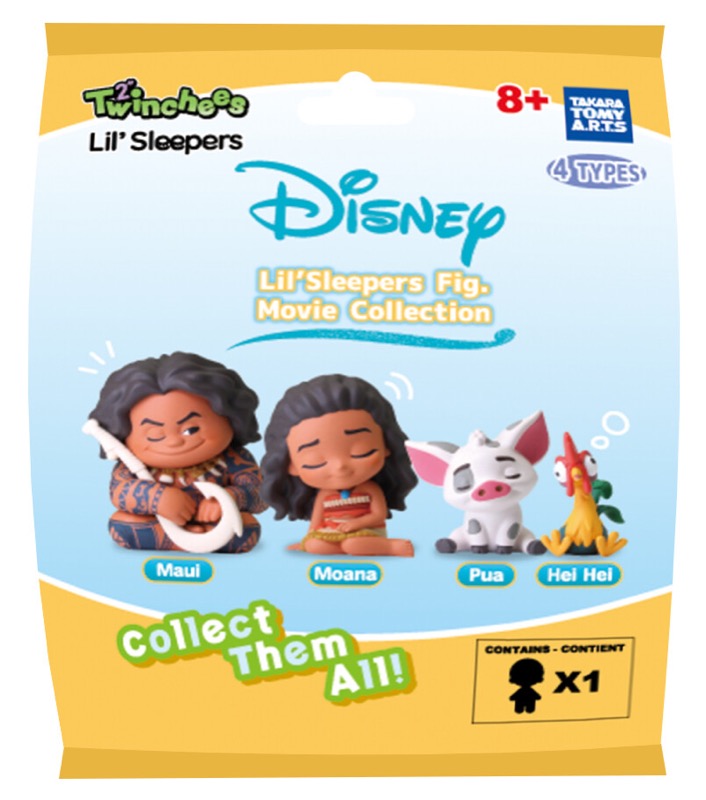 Twinches Disney Moana Vaiana Lil' Sleepers Figures  W7 24pcs