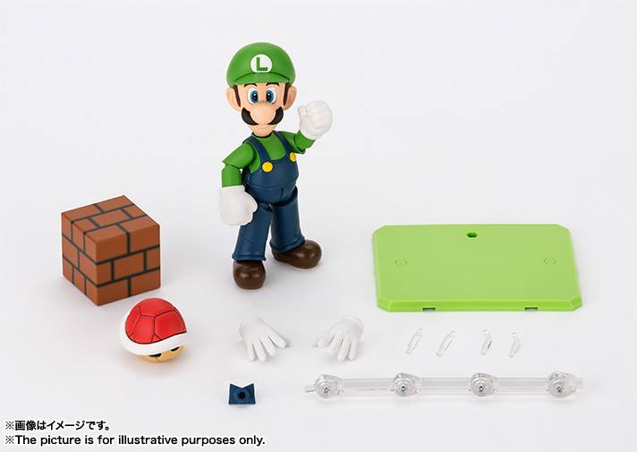 Mario Super Mario Bros Luigi SH Figuarts figurine 10cm