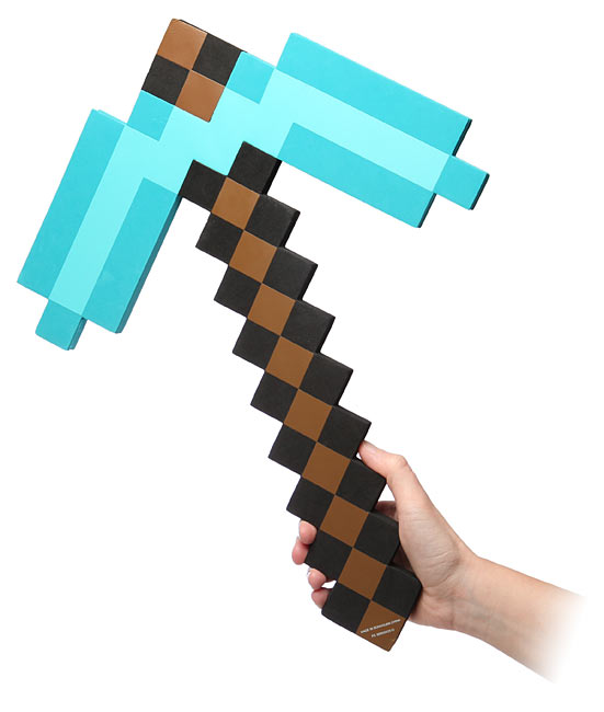Minecraft Pioche Diamant en mousse 45cm