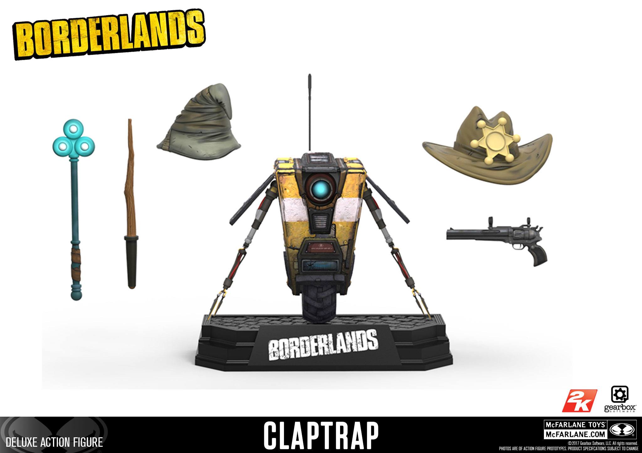Borderlands 2 Color Tops Clap Trap Deluxe Edition 12cm