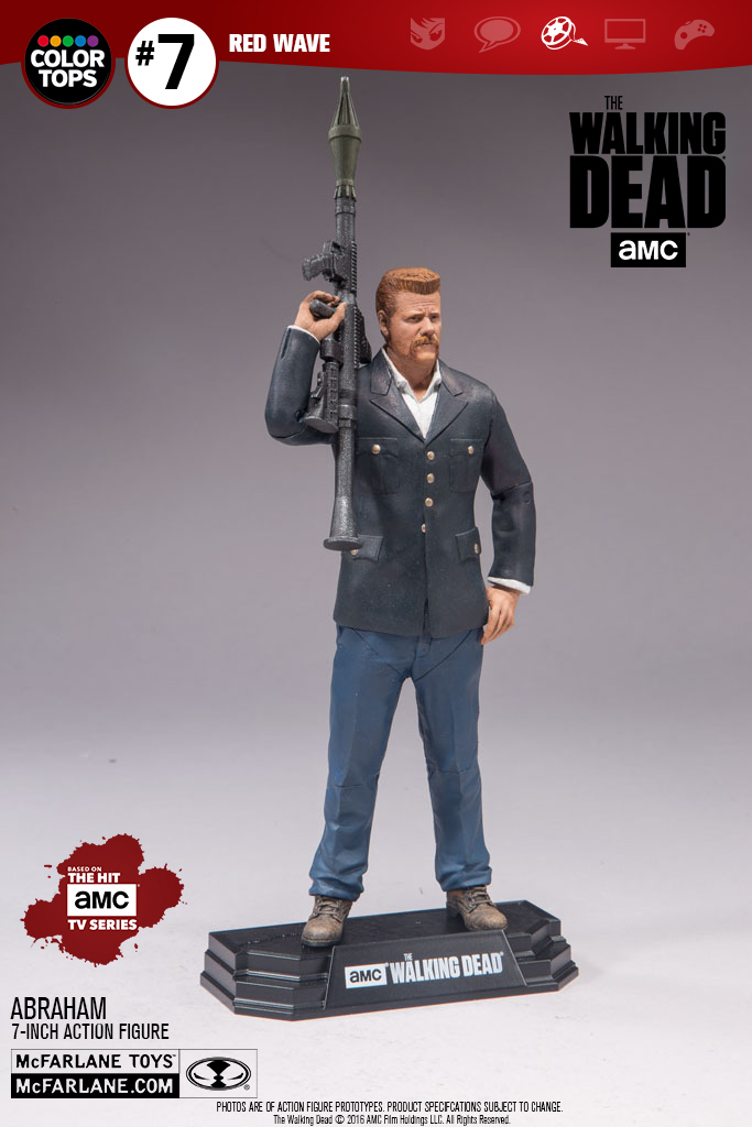 Walking Dead Color Tops Figurine Abraham 18 Cm 