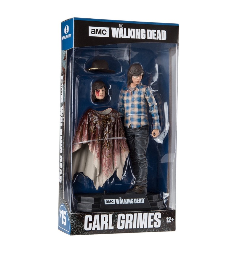 Walking Dead Color Tops Figurine Carl Grimes 18 cm