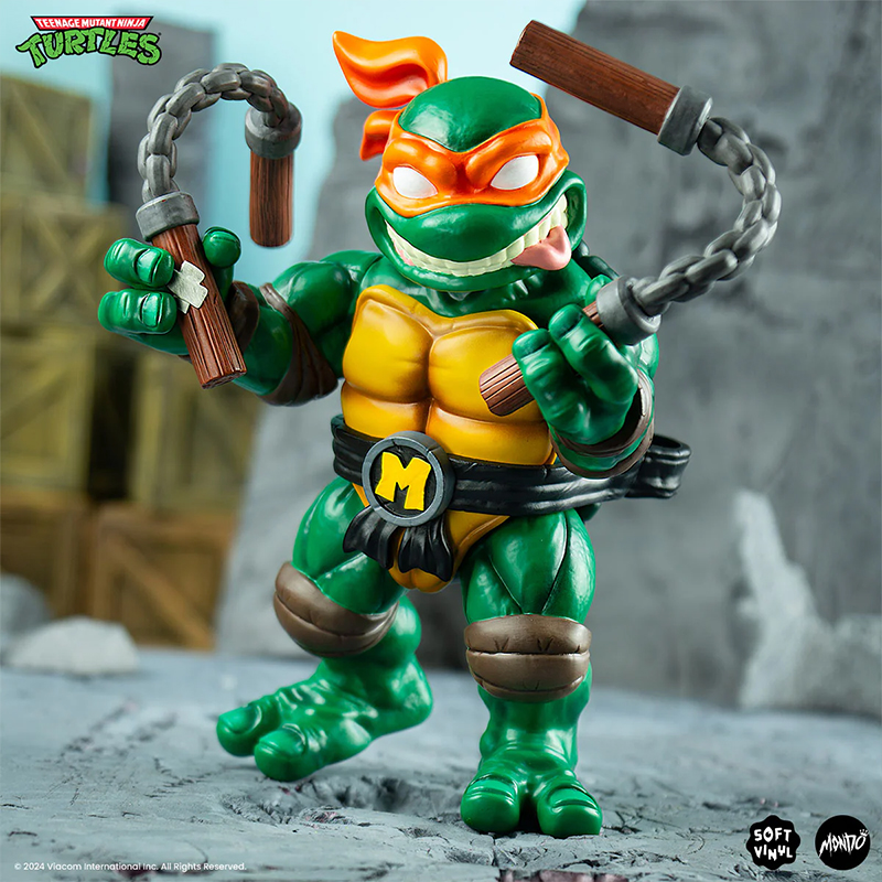 Tmnt Teenage Mutant Ninja Turtles Mondo Soft Vinyl Figure Michelangelo