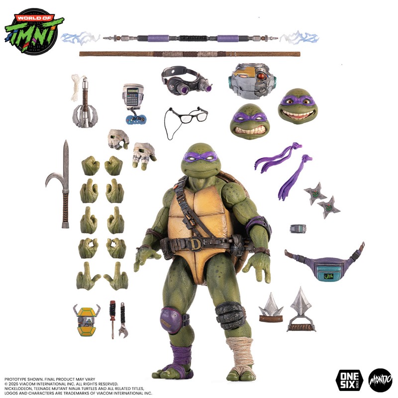 TMNT Tortue Ninja Mondo 1/6 Scale Donatello