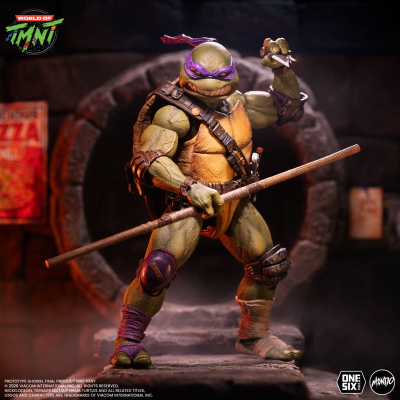 TMNT Tortue Ninja Mondo 1/6 Scale Donatello