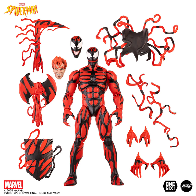 Marvel Mondo Spiderman Animated Series 1/6 Scale Figure Carnage
