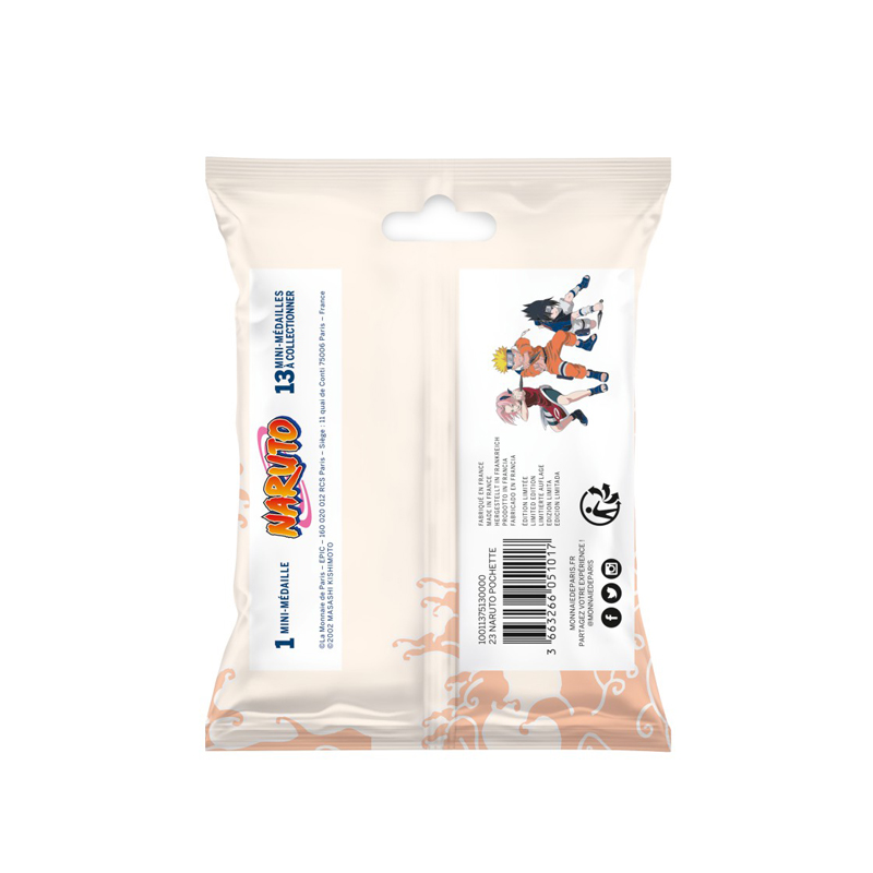 Naruto Monnaie De Paris Medaille Pochette Surprise Unitaire