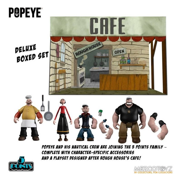 Popeye 5 Points Set 4 Figurines