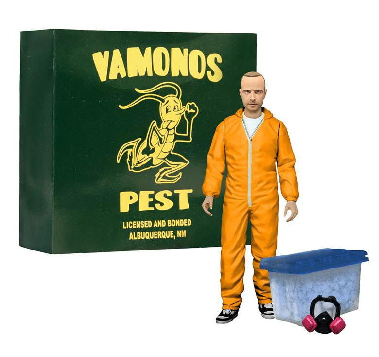 Breaking Bad Jesse Pinkman figurine - Tenue chimiste orange 15 cm