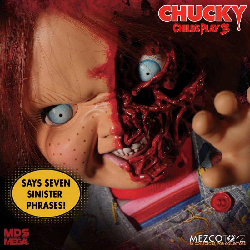 Chucky Talking Mega Scale Pizza Face Chucky 38cm