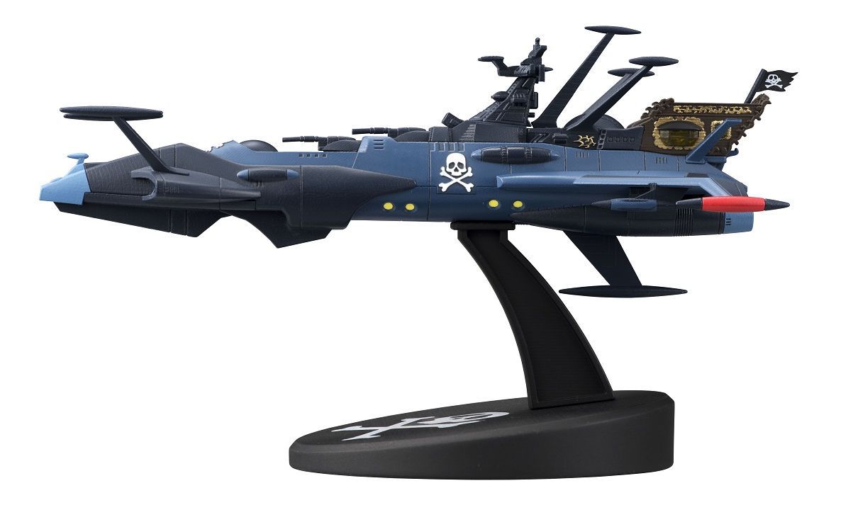 Captain Harlock Albator Cosmo Fleet Arcadia Space Pirate Battleship Mini replica 17cm