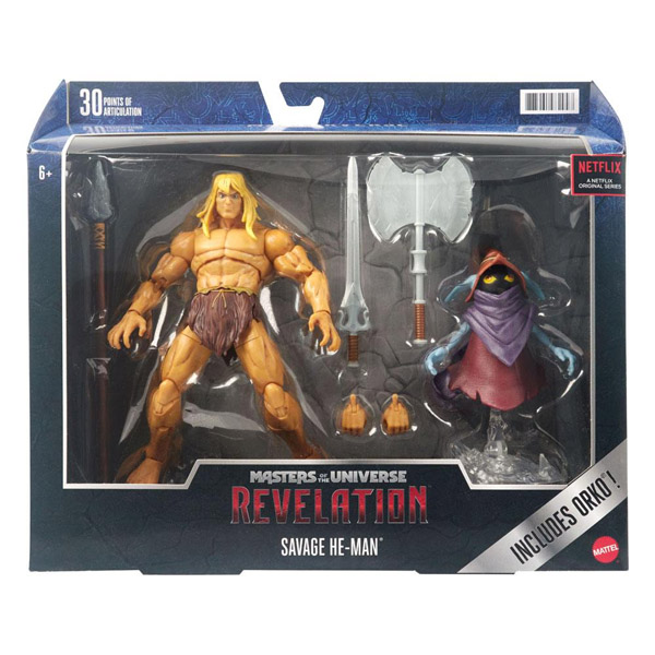 MOTU Masters Of The Universe Revelation He-Man Savage Deluxe 14cm
