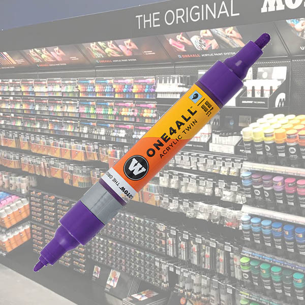 Molotow Acrylic Marker One4All Twin 1,5/4mm 042 Currant