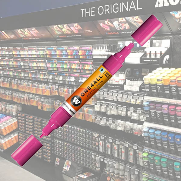Molotow Acrylic Marker One4All Twin 1,5/4mm 232 Magenta
